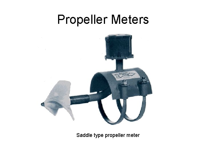 Propeller Meters Saddle type propeller meter 