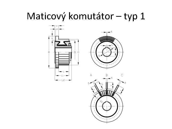 Maticový komutátor – typ 1 