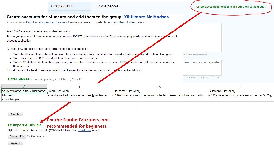 For the Nurdie Educators, not recommended for beginners. 