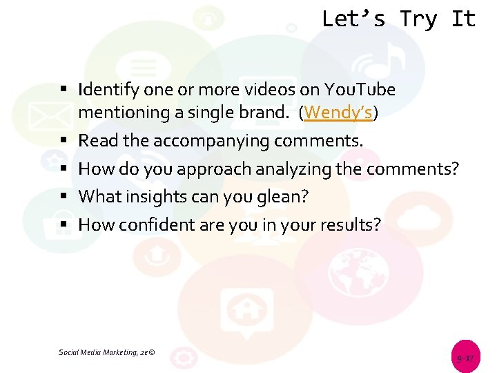 Let’s Try It Identify one or more videos on You. Tube mentioning a single