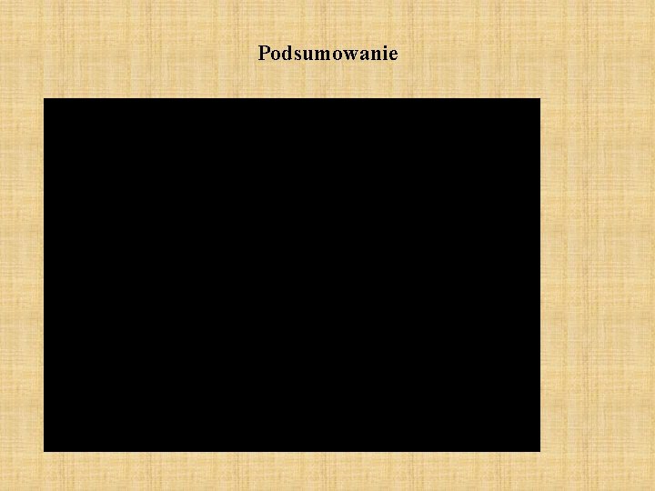 Podsumowanie Podsumowanie