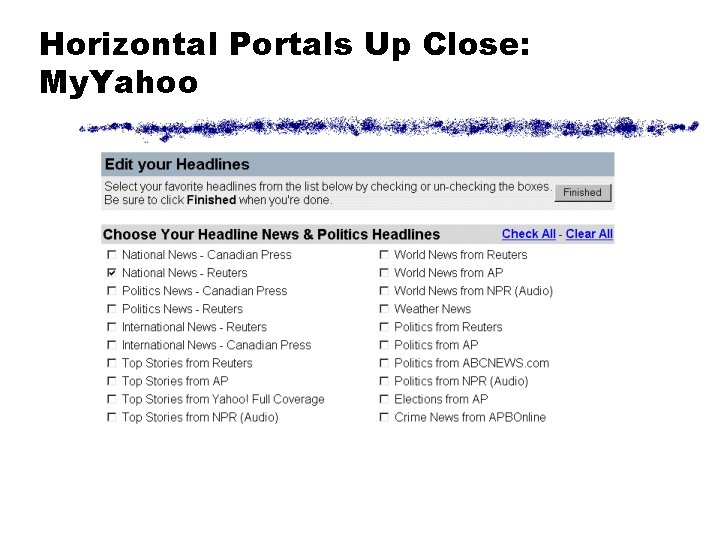 Horizontal Portals Up Close: My. Yahoo 