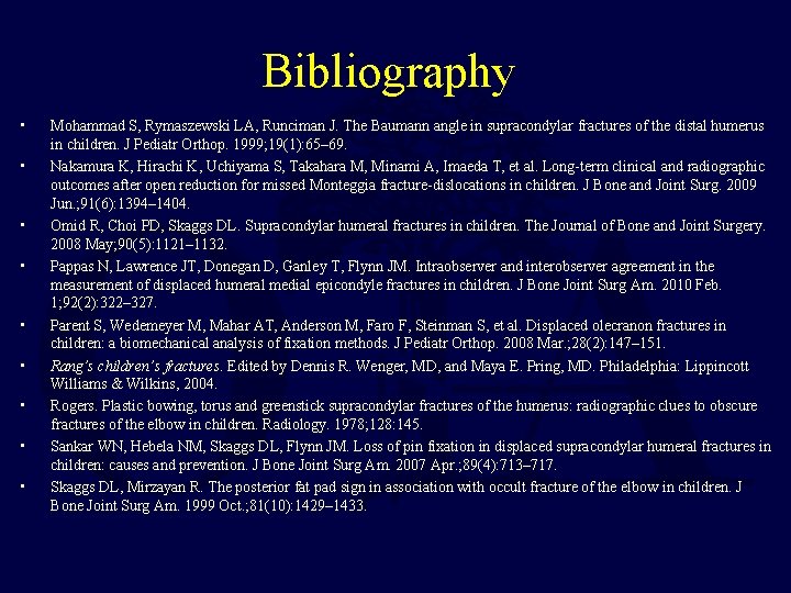 Bibliography • • • Mohammad S, Rymaszewski LA, Runciman J. The Baumann angle in Bibliography • • • Mohammad S, Rymaszewski LA, Runciman J. The Baumann angle in