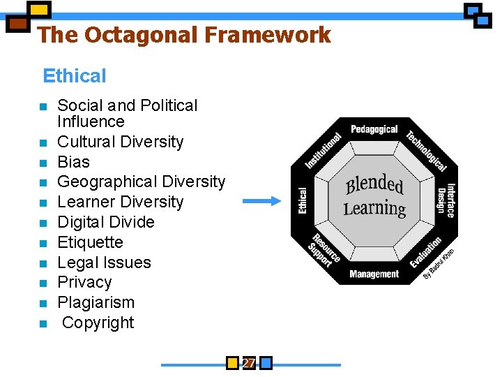 The Octagonal Framework Ethical n n n Social and Political Influence Cultural Diversity Bias