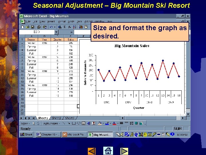 Seasonal Adjustment – Big Mountain Ski Resort Size and format the graph as desired.