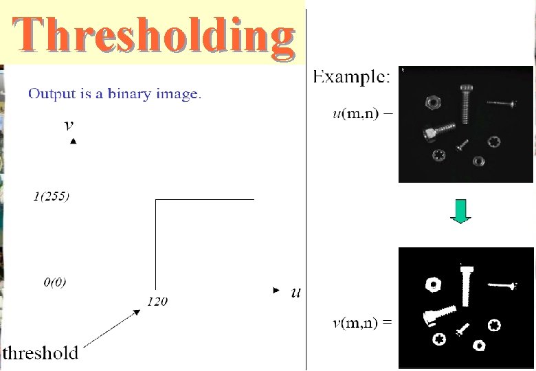 Thresholding Thresholding