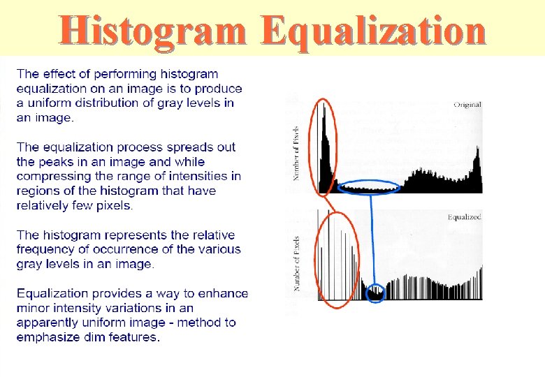 Histogram Equalization H Histogram Equalization H