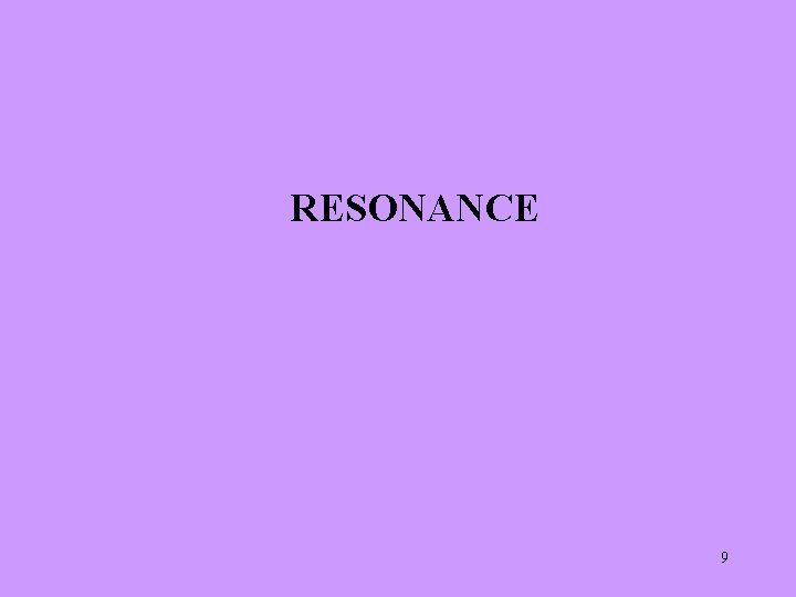 RESONANCE 9 