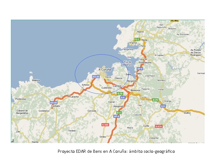 Proyecto EDAR de Bens en A Coruña: ámbito socio-geográfico 