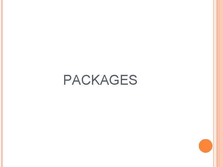 PACKAGES 