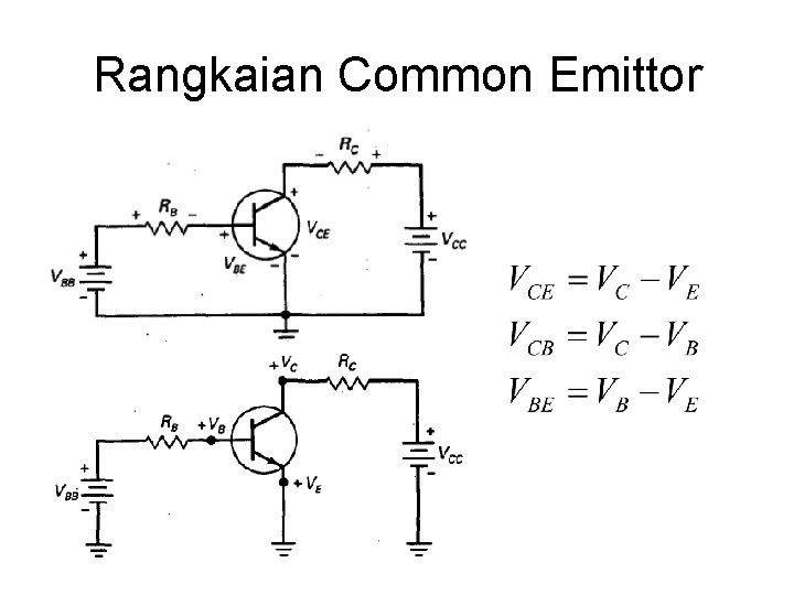Rangkaian Common Emittor 