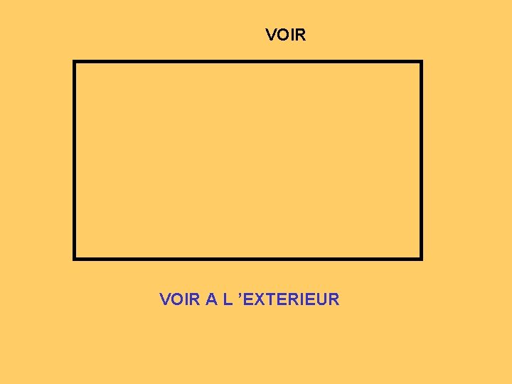 VOIR A L ’EXTERIEUR 