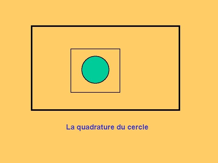 La quadrature du cercle 