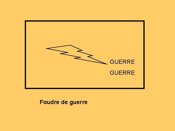 GUERRE Foudre de guerre 