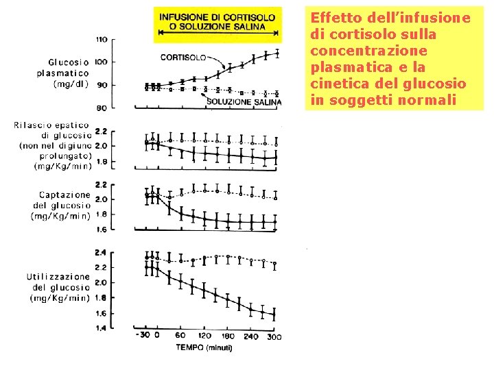 Effetto dell’infusione di cortisolo sulla concentrazione plasmatica e la cinetica del glucosio in soggetti