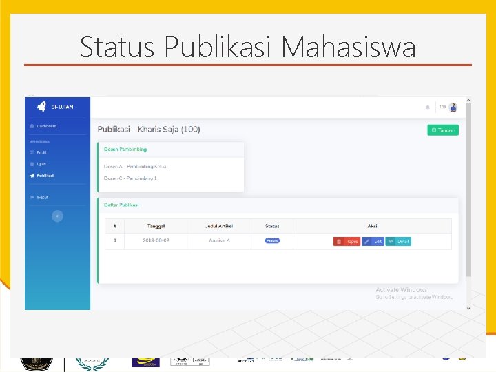 Status Publikasi Mahasiswa 