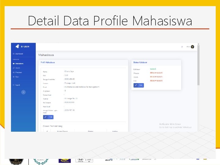 Detail Data Profile Mahasiswa 