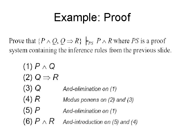 Example: Proof 