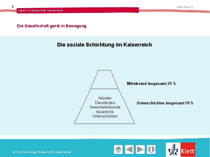 1 Folie 4 von 11 Leben im Deutschen Kaiserreich Die Gesellschaft gerät in Bewegung