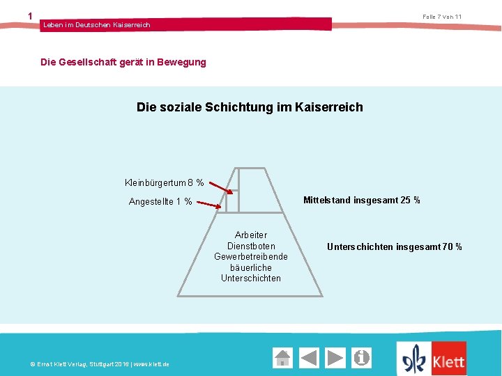 1 Folie 7 von 11 Leben im Deutschen Kaiserreich Die Gesellschaft gerät in Bewegung