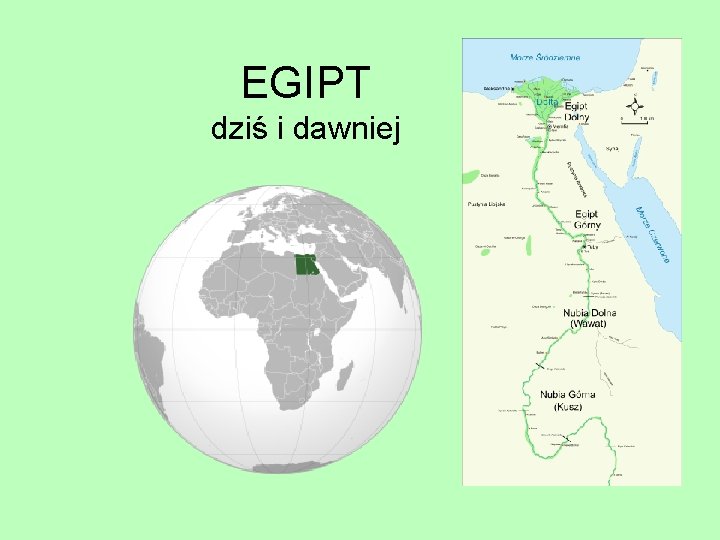 EGIPT dziś i dawniej 