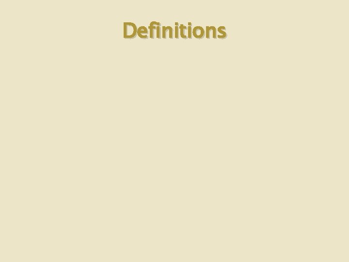 Definitions 