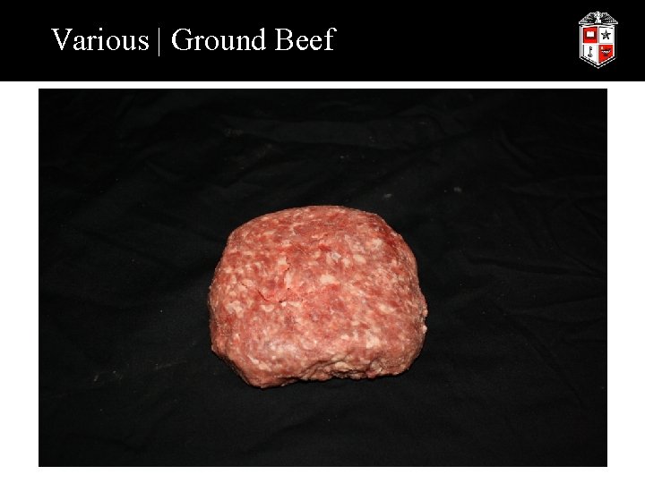 Various | Ground Beef 