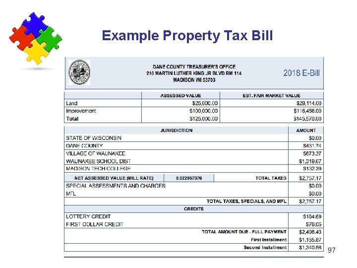 Example Property Tax Bill 97 