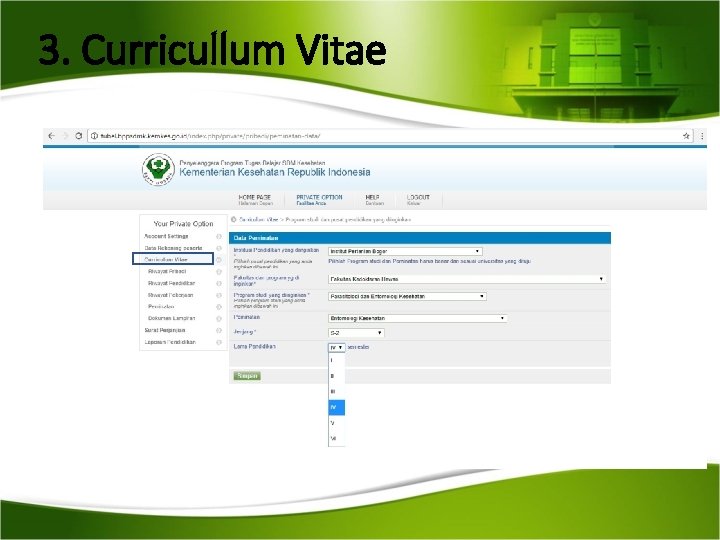 3. Curricullum Vitae 