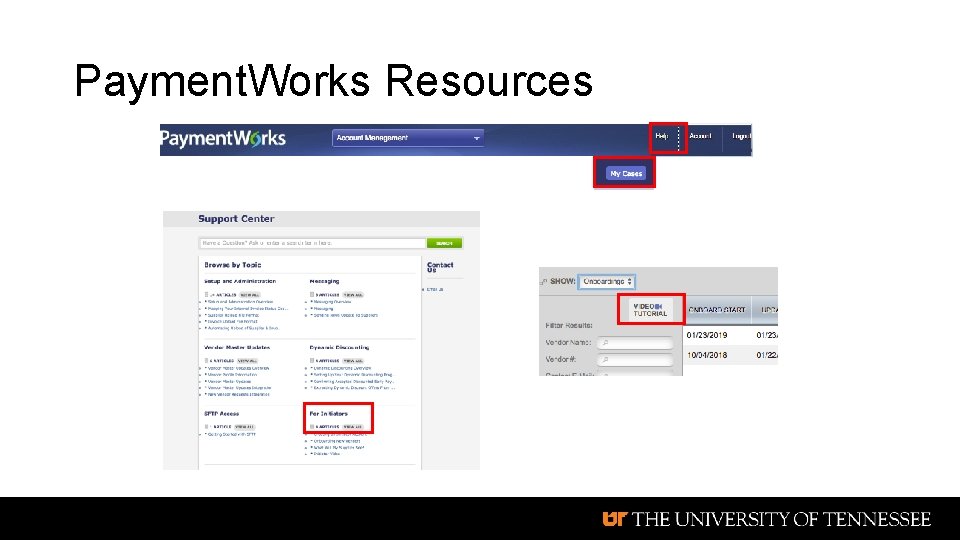 Payment. Works Resources 