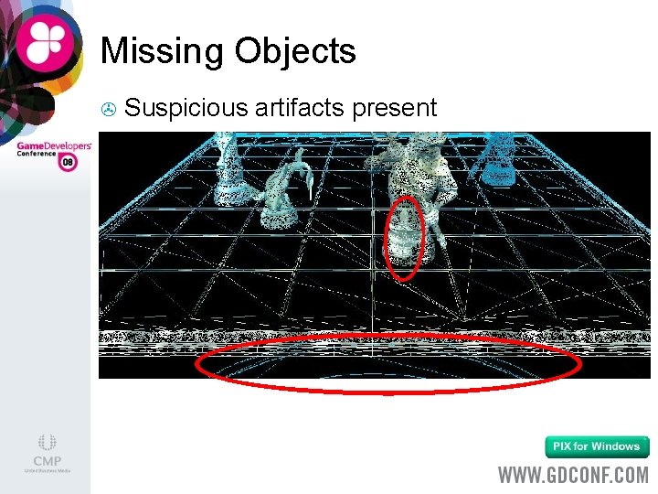 Missing Objects > Suspicious artifacts present 