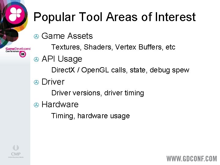 Popular Tool Areas of Interest > Game Assets > > API Usage > >