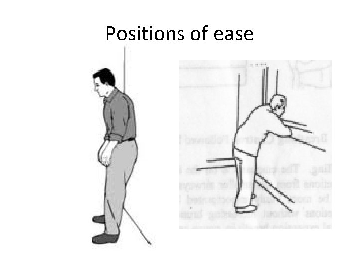 Positions of ease Positions of ease