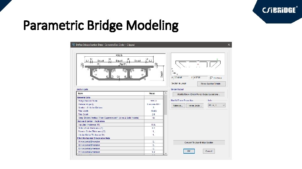 Parametric Bridge Modeling 