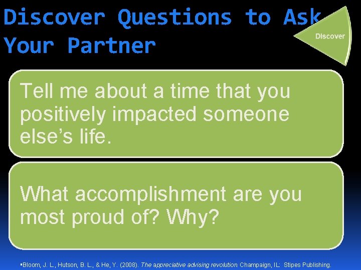 Discover Questions to Ask Your Partner Tell me about a time that you positively