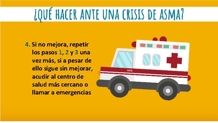 4. Si no mejora, repetir los pasos 1, 2 y 3 una vez más,