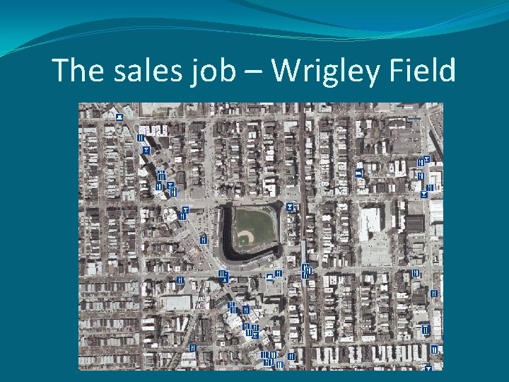 The sales job – Wrigley Field 