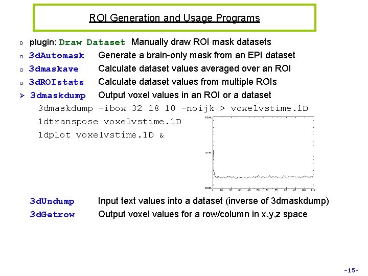 ROI Generation and Usage Programs o plugin: Draw Dataset Manually draw ROI mask datasets