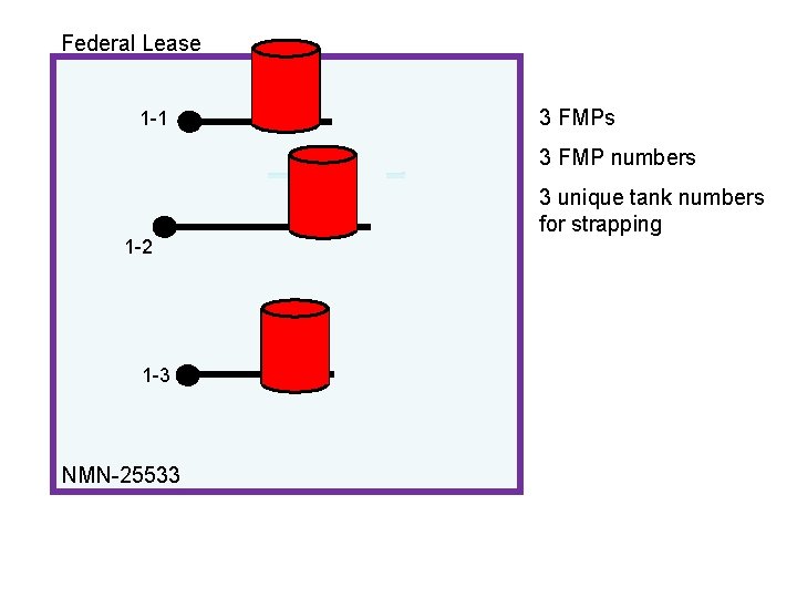 Federal Lease 1 -1 3 FMPs 3 FMP numbers 1 -2 1 -3 NMN-25533