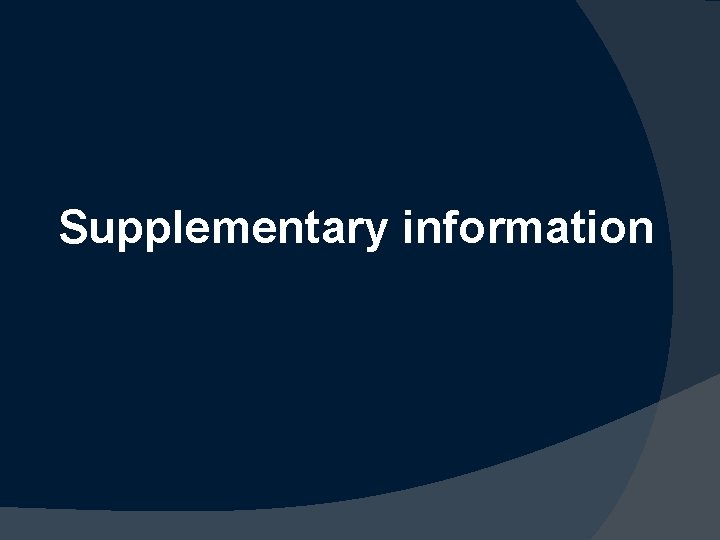 Supplementary information 