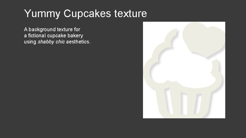 Yummy Cupcakes texture A background texture for a fictional cupcake bakery using shabby chic