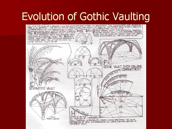 Evolution of Gothic Vaulting 