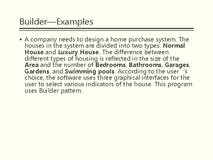 DESIGN PATTERN Lecture 6 BUILDER Introduction The car
