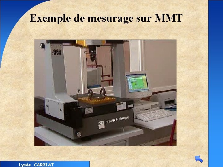 Exemple de mesurage sur MMT Lycée CARRIAT 