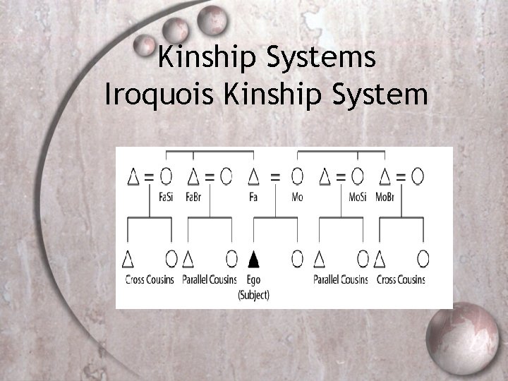 Kinship Systems Iroquois Kinship System 