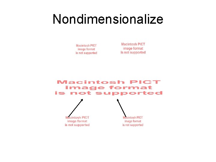 Nondimensionalize 