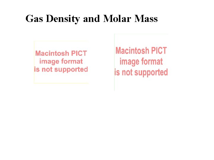 Gas Density and Molar Mass 