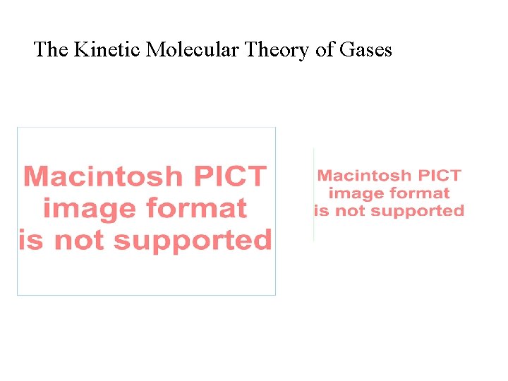 The Kinetic Molecular Theory of Gases 