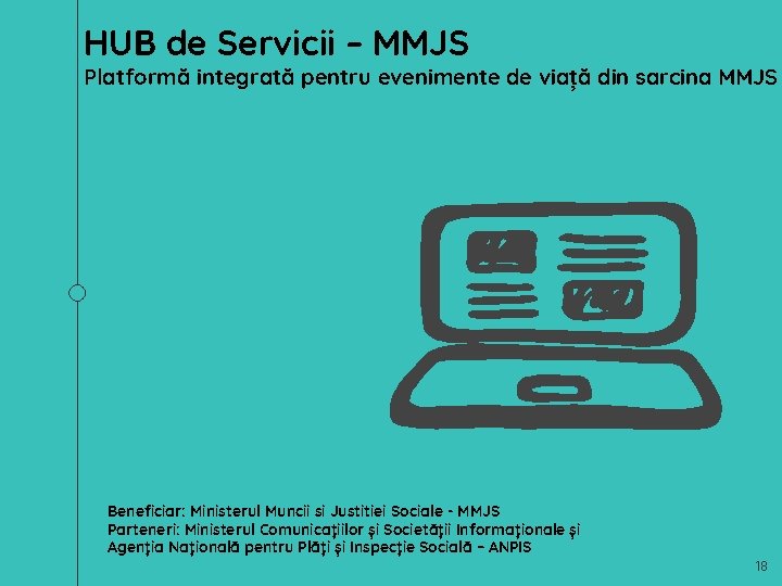 HUB de Servicii – MMJS Platformă integrată pentru evenimente de viață din sarcina MMJS