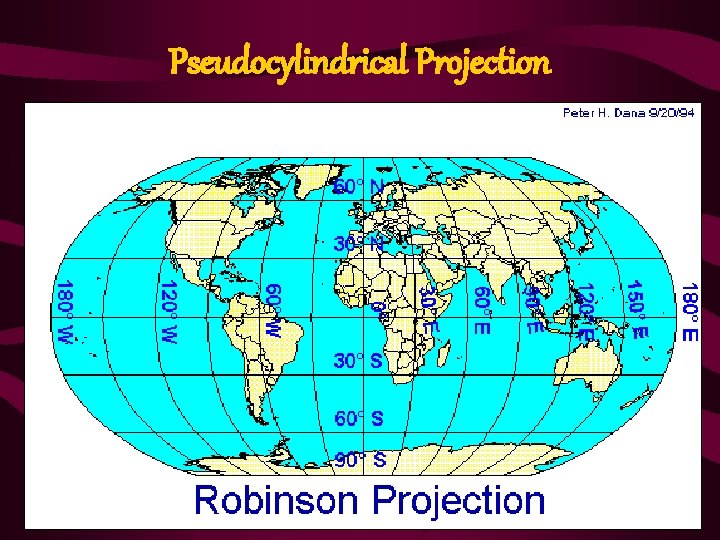 Pseudocylindrical Projection 